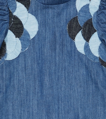 Patchwork denim dress | Chloé Kids