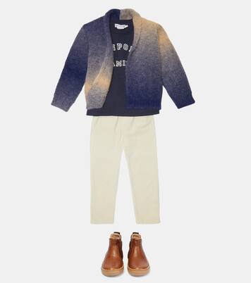 Dégradé alpaca-blend knit cardigan | Il Gufo