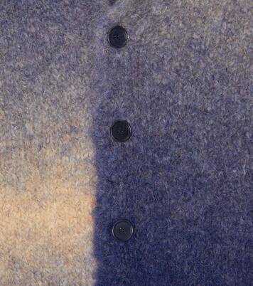 Dégradé alpaca-blend knit cardigan | Il Gufo