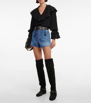 Crown Me suede knee-high boots | Etro