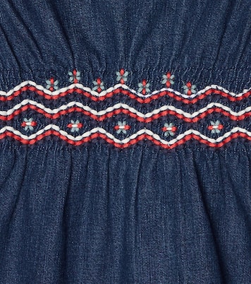 Baby embroidered chambray dress | Tartine et Chocolat