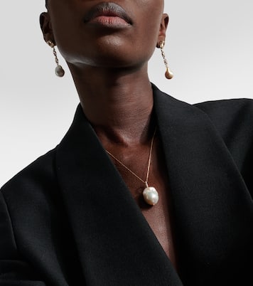 Collier en or 14 ct, diamants et perle | Mateo