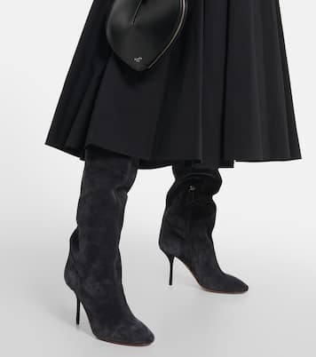 Fluide 90 suede boots | Alaïa
