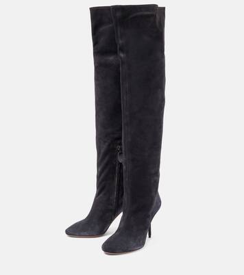 Fluide 90 suede boots | Alaïa