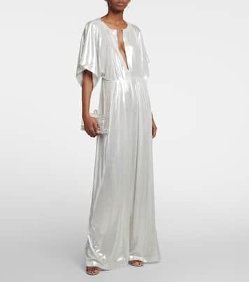 Rectangle metallic jumpsuit | Norma Kamali