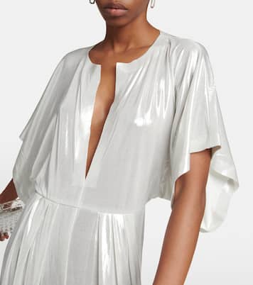 Rectangle metallic jumpsuit | Norma Kamali