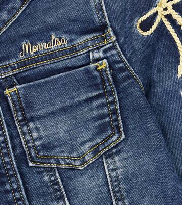 Embroidered denim jacket | Monnalisa