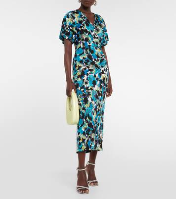 Robe midi Zetna à fleurs | Diane von Furstenberg