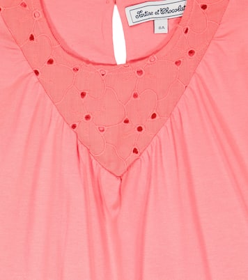 Broderie anglaise cotton-blend top | Tartine et Chocolat