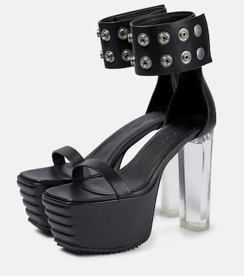 Plateausandalen Minimal Grill aus Leder | Rick Owens