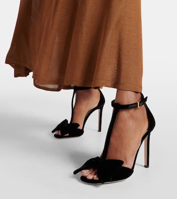 Sandalen Brigitte aus Samt | Tom Ford