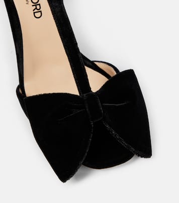 Sandalen Brigitte aus Samt | Tom Ford