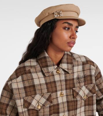 Schiebermütze Broche Vivier aus Denim | Roger Vivier