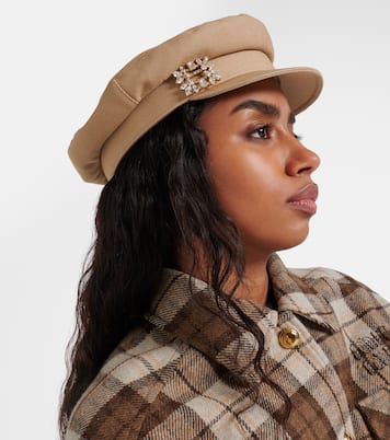 Schiebermütze Broche Vivier aus Denim | Roger Vivier