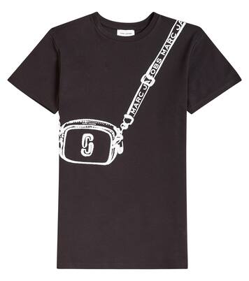 Vestido camisero de jersey de algodón | Marc Jacobs Kids