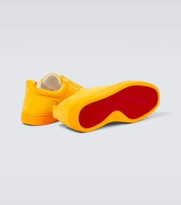 Sneakers Louis Junior Spikes aus Veloursleder | Christian Louboutin