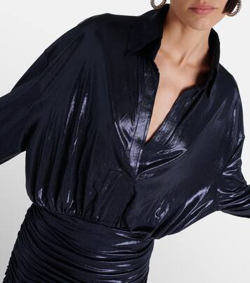 Robe chemise en lamé | Norma Kamali