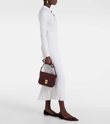 Romance D'Orsay velvet and mesh flats | Aquazzura