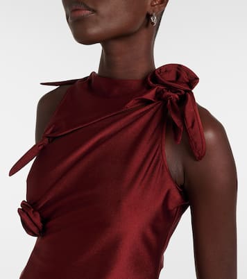 Floral-appliqué asymmetric top | Coperni