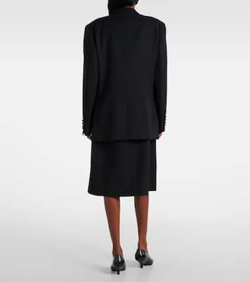 Double-breasted sequined wool blazer | Jacques Wei