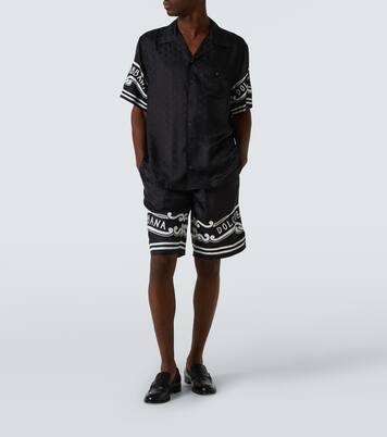 Printed silk twill shirt | Dolce&Gabbana