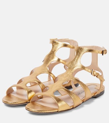 Sandalen Paradis aus Metallic-Leder | Tom Ford