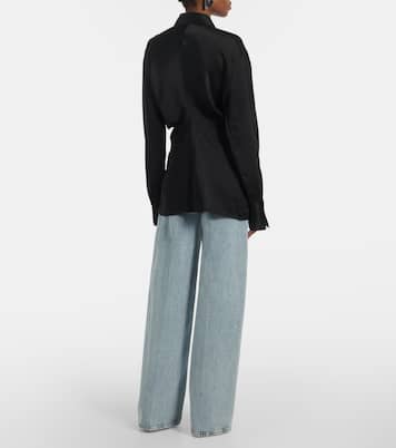 Hemd Slouch aus Satin | Toteme