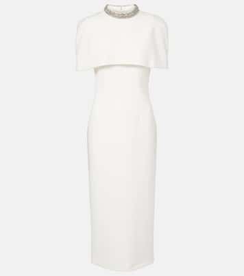 Robe de cocktail en crêpe à ornements | Roland Mouret