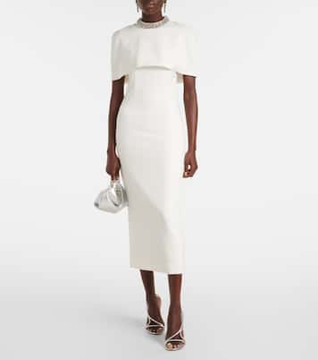 Robe de cocktail en crêpe à ornements | Roland Mouret