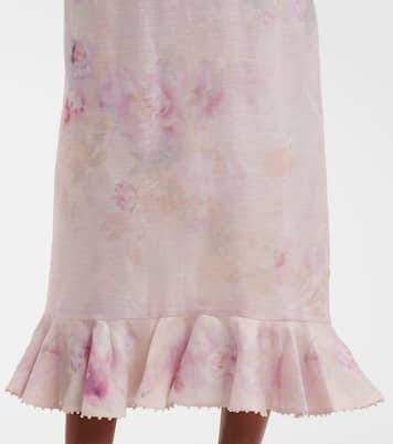 Midikleid Crush aus Leinen und Seide | Zimmermann