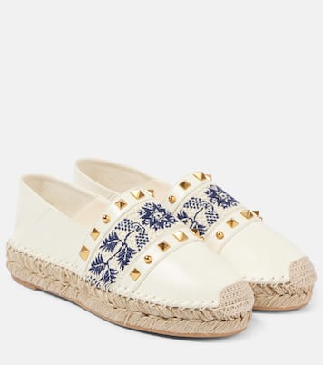 Country leather espadrilles | Valentino Garavani