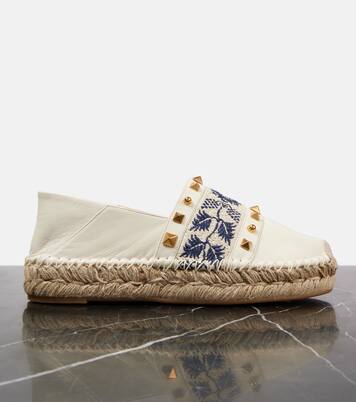 Country leather espadrilles | Valentino Garavani