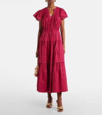 Robe longue Marika en coton et soie | Ulla Johnson