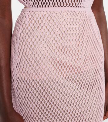 Midirock aus Häkelstrick | Prada