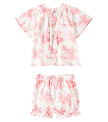 Baby Vienna cotton top and bloomers set | C'era Una Volta