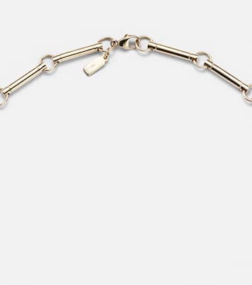 Four Heart Clover 18kt gold (750/1000) necklace with diamonds | FoundRae