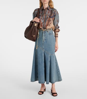 Halcyon Large leather bucket bag | Zimmermann