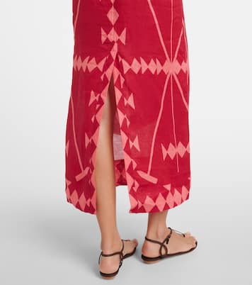 Bedrucktes Maxikleid aus Leinen | Johanna Ortiz