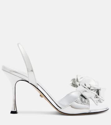 Le Cadeau 95 mirrored leather sandals | Mach & Mach