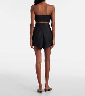 Short à taille haute en coton mélangé | Adriana Degreas