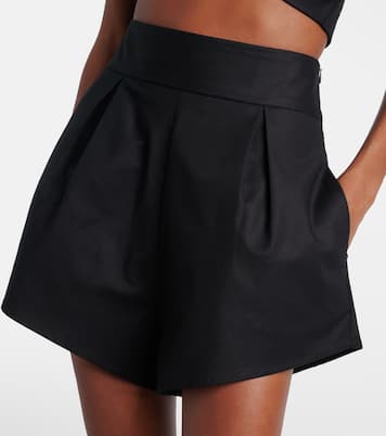 Short à taille haute en coton mélangé | Adriana Degreas