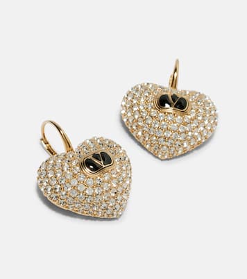 Orecchini Cœur Royale con cristalli | Valentino