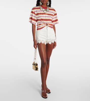 Short en macramé de coton | Rabanne