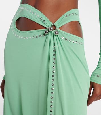 Gonna lunga con decorazioni | Rabanne