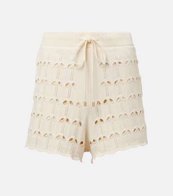 Shorts de pointelle de tiro alto | Zimmermann