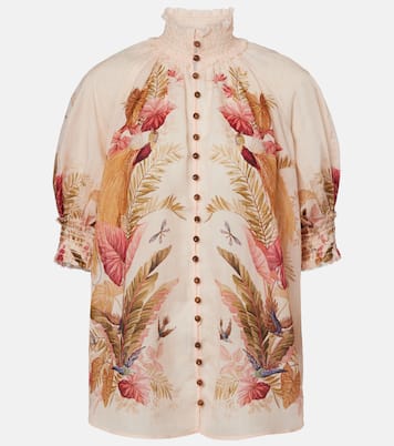 Ascension shirred floral blouse | Zimmermann