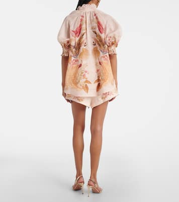 Ascension shirred floral blouse | Zimmermann