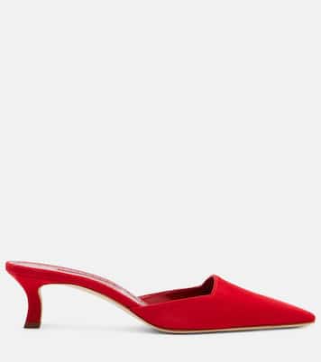 Moiramu suede mules | Manolo Blahnik