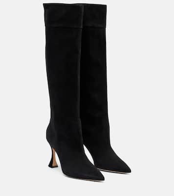 Miralone 90 suede knee-high boots | Manolo Blahnik
