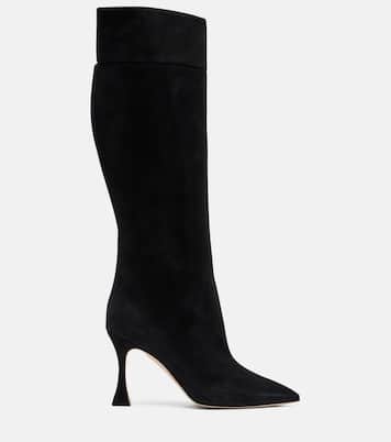 Miralone 90 suede knee-high boots | Manolo Blahnik